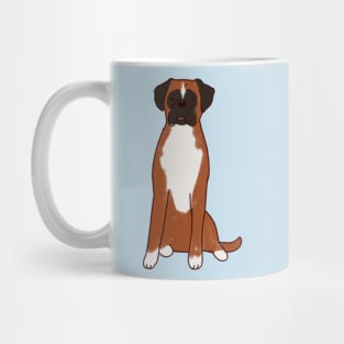 boxer dog drawing Mug